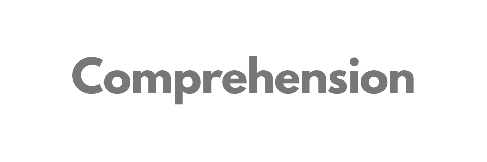 Comprehension